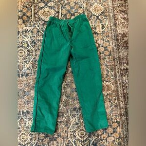 Vintage Madewell Men's Corduroy Pants in Vibrant Green 1960’s Work Wear Line.